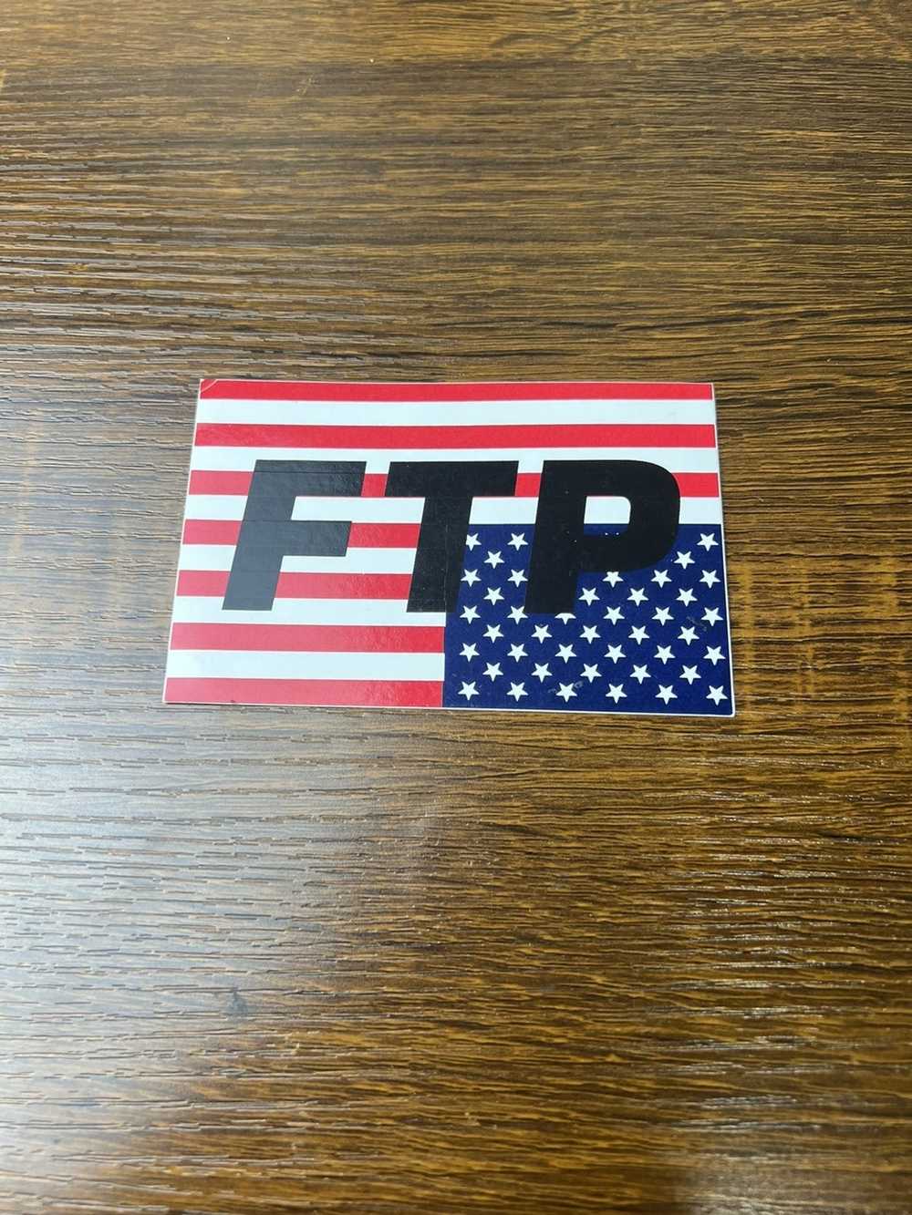 Fuck The Population FTP FLAG LOGO STICKER Gem