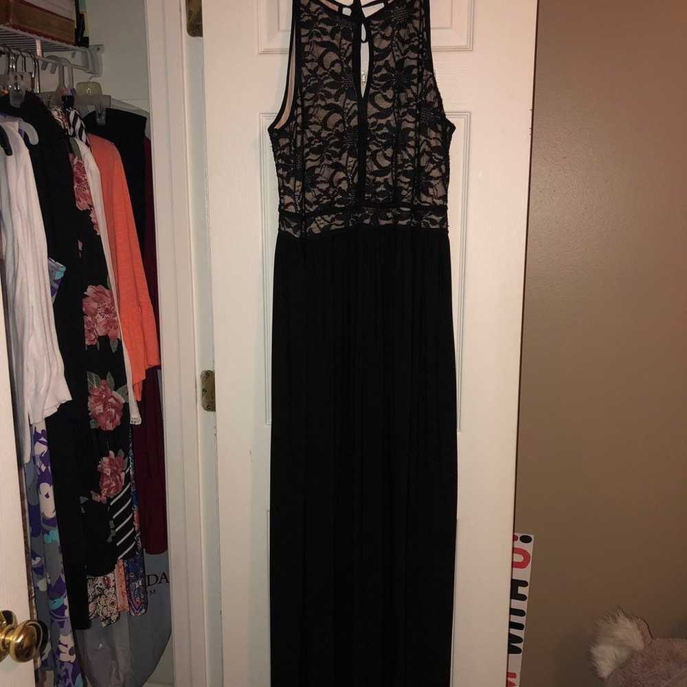 Black Nude Prom Dress Gem