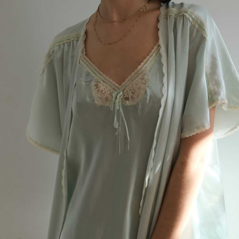 Vintage Nightie Lingerie Robe Dress Gem