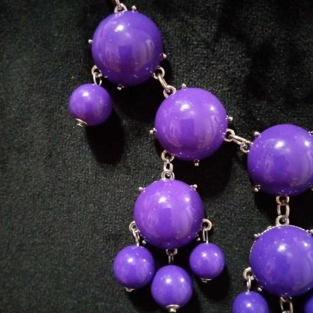 Other Womens Fashion Chunky Purple Beaded Stateme… - image 10