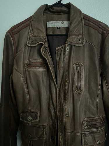 Vintage Brown Motorcycle Leather Jacket