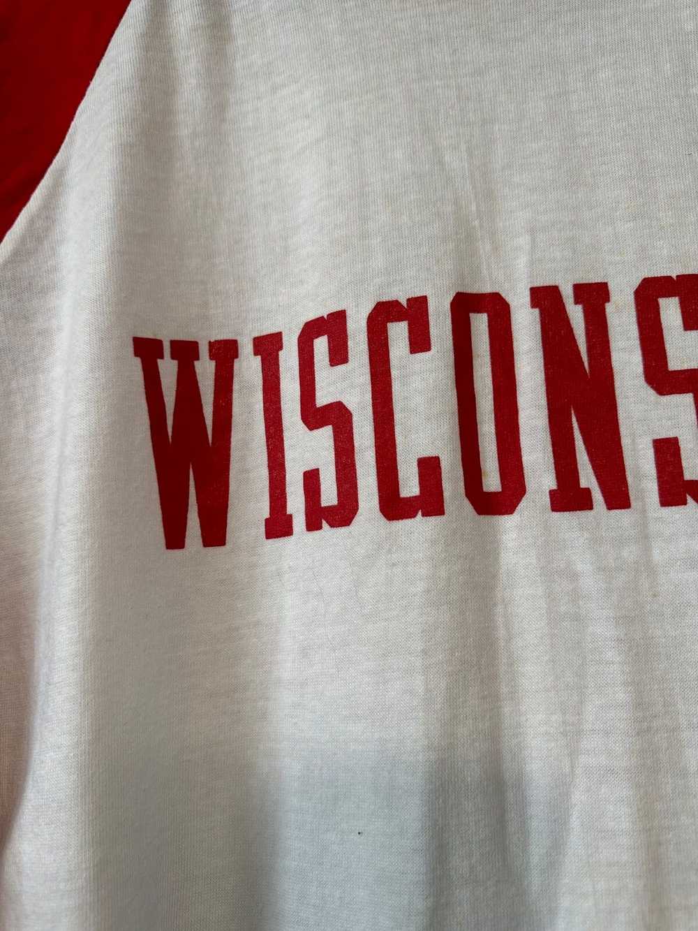 Ncaa × Sportswear × Vintage Vintage 80s Wisconsin… - image 2