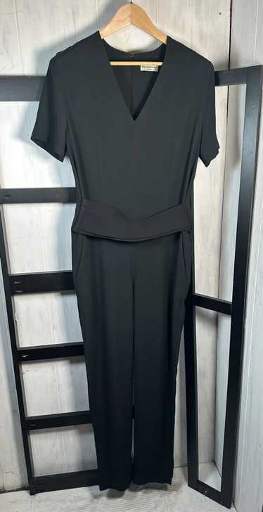 Balenciaga Black silk blend formal jumpsuit