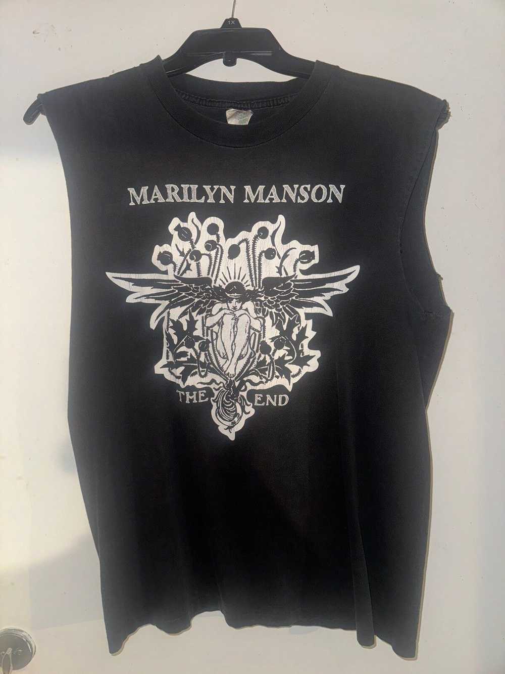 Vintage 90s Marilyn Manson “The End” sleeveless - image 1