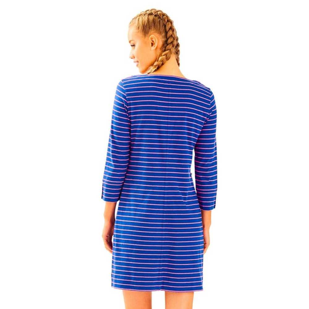 LILLY PULITZER Merrit Dress In True Blue Palm Str… - image 5