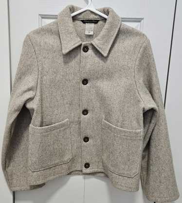 Le Laboureur Le Laboureur Cropped Wool Work Jacket