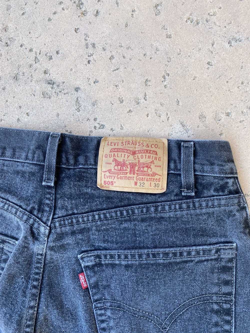 Levi's × Vintage Vintage 1990s faded levi’s 505 s… - image 6