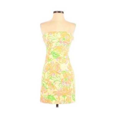 Lilly Pulitzer Strapless Dress 2 Yellow - image 1