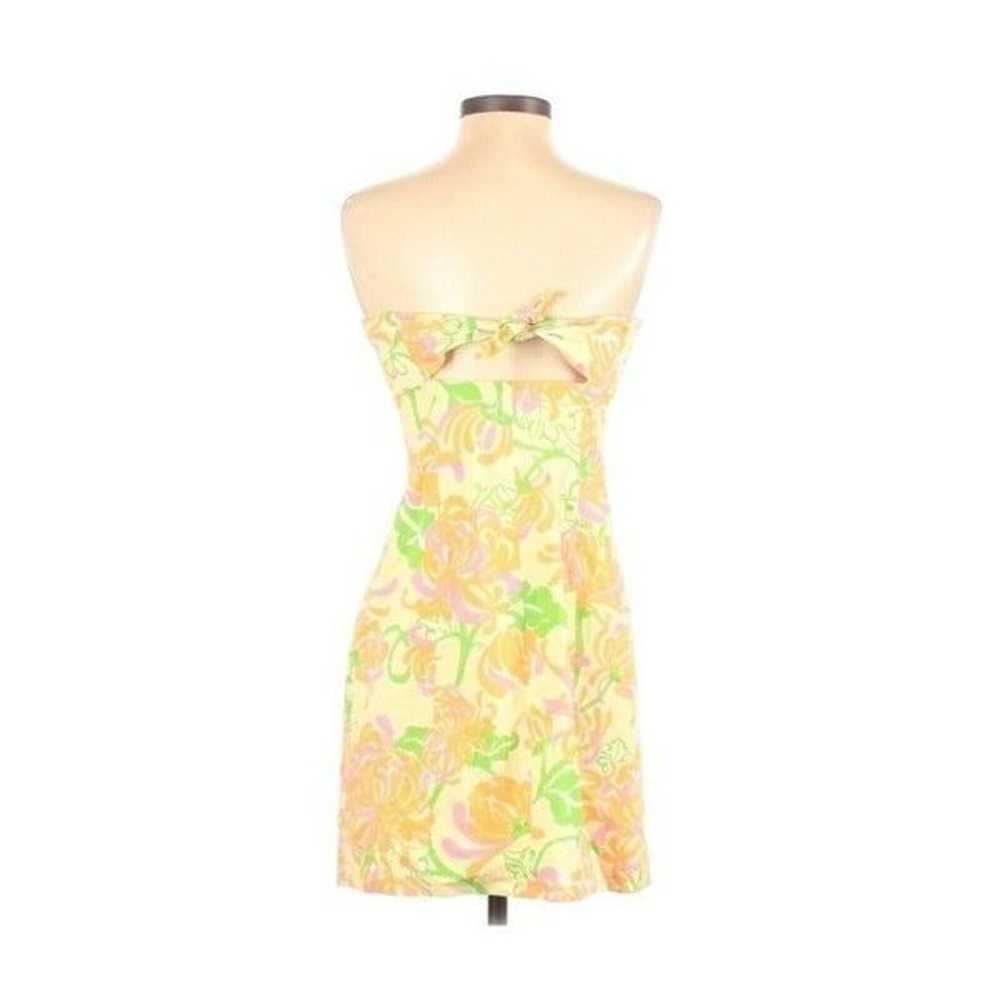 Lilly Pulitzer Strapless Dress 2 Yellow - image 2