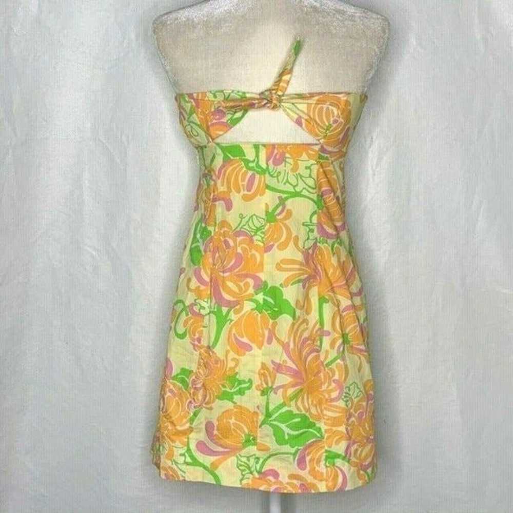 Lilly Pulitzer Strapless Dress 2 Yellow - image 5
