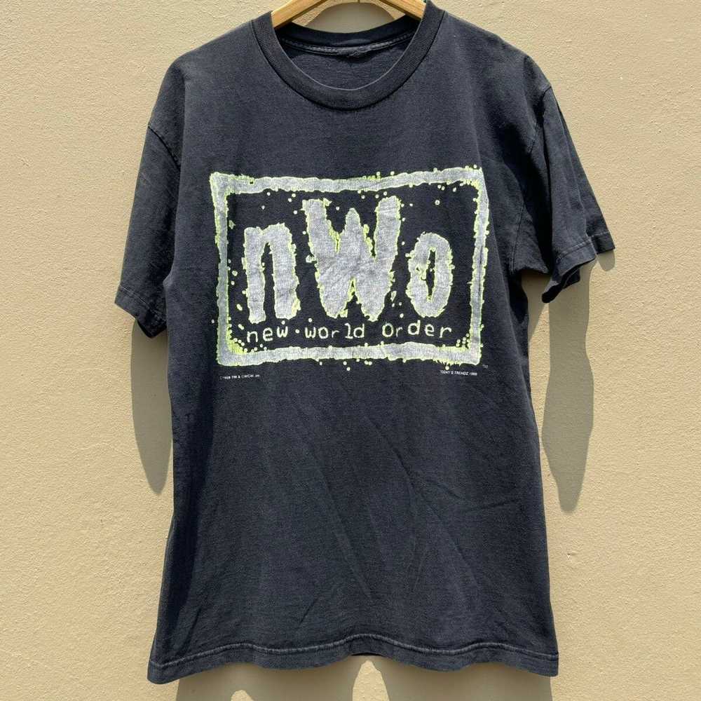 Streetwear × Vintage Vintage wwe wcw nwo 1998 tee - image 1