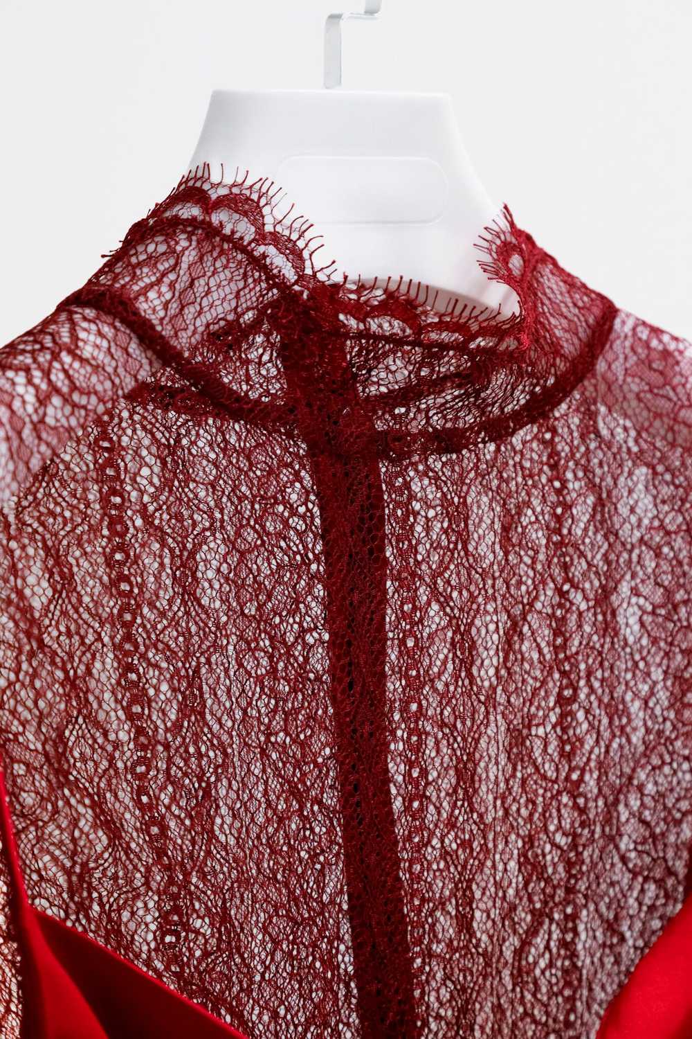 Jonathan Simkhai Jonathan Simkhai Red Lace and Sa… - image 4