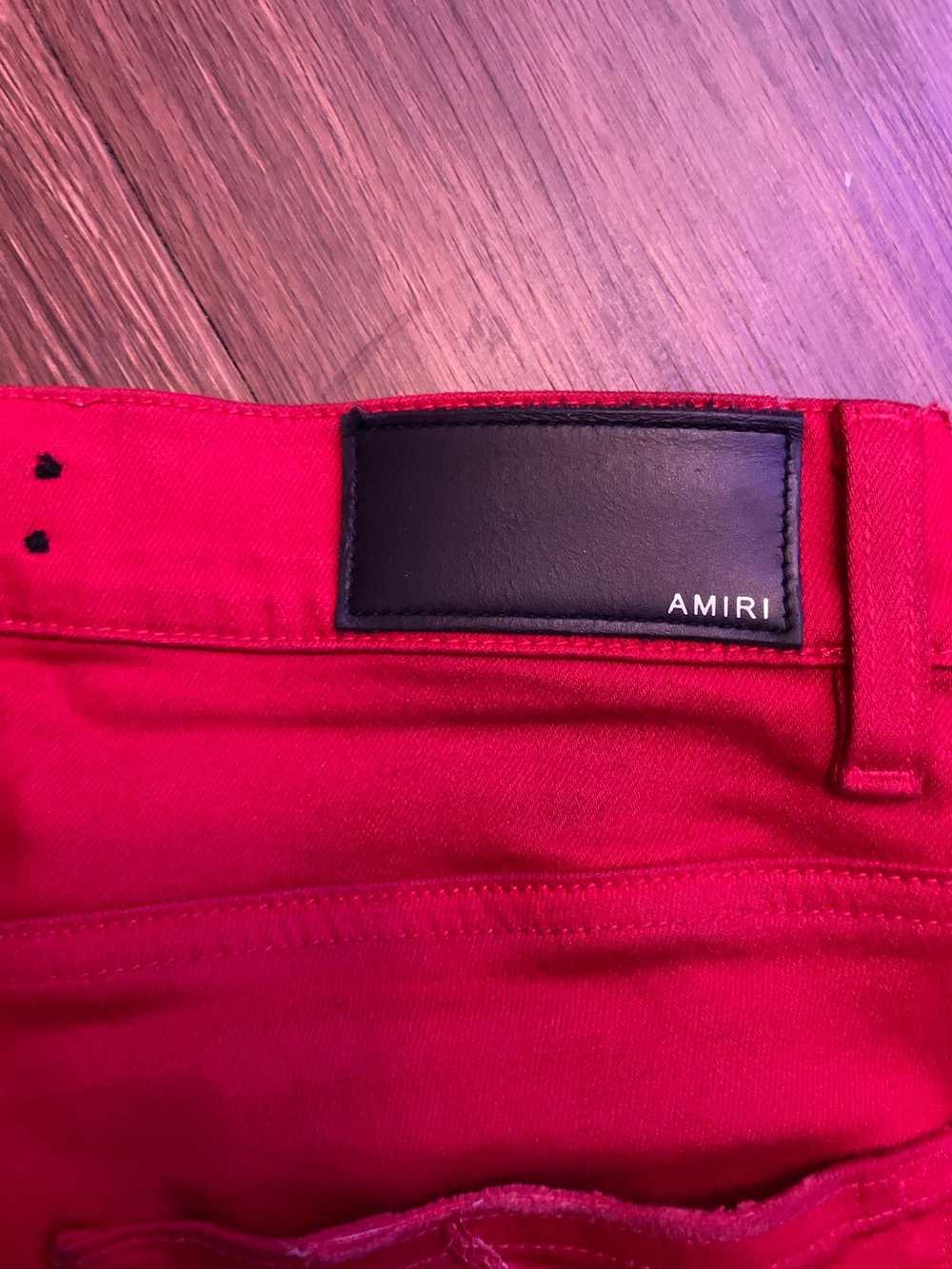 Amiri Amiri Black Stripe Red Denim Jeans Size 32 - image 5