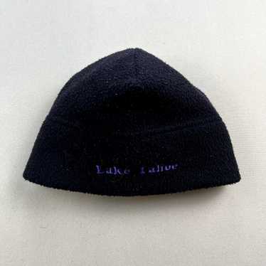 Vintage Vintage Ski Beanie Hat Cap Black Fleece L… - image 1