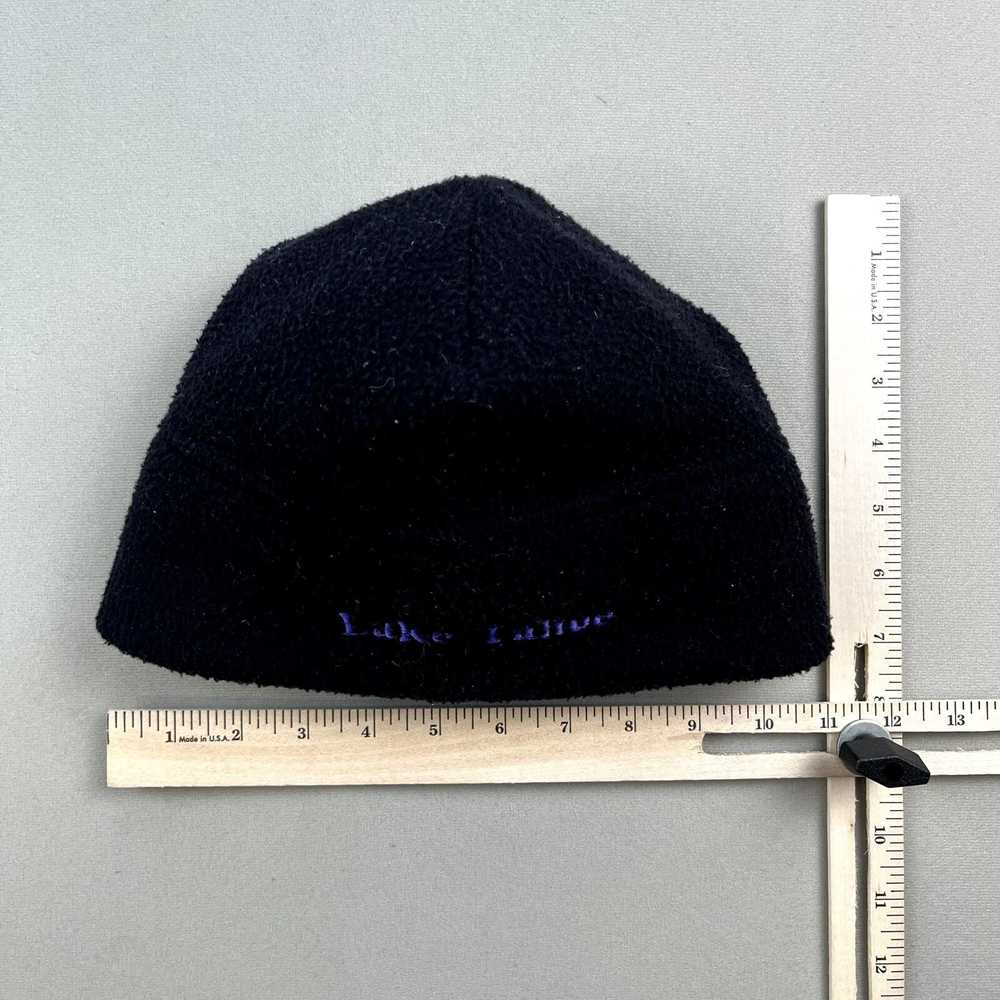 Vintage Vintage Ski Beanie Hat Cap Black Fleece L… - image 6