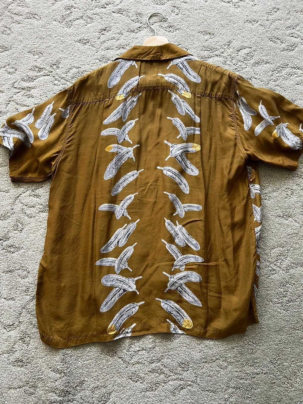 Kapital Feather & Eagle motif bowling shirt - image 2