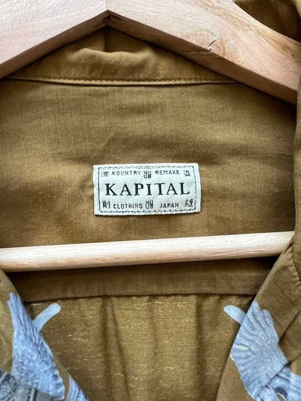 Kapital Feather & Eagle motif bowling shirt - image 5
