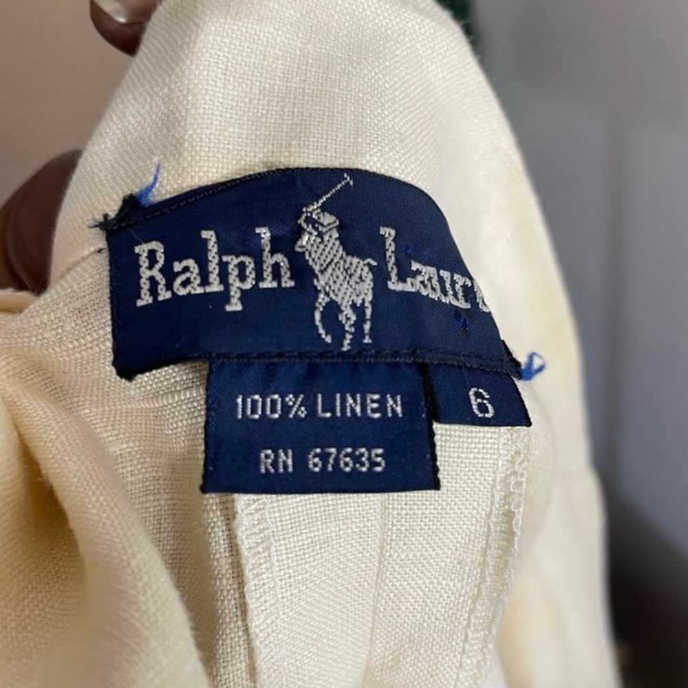 Vintage Ralph Lauren linen Dress - image 7
