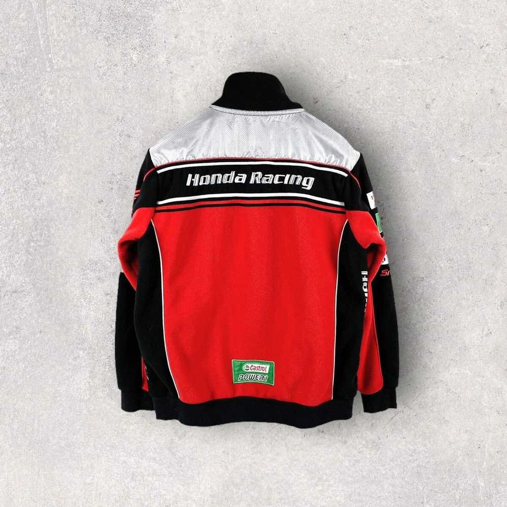Honda × Racing × Vintage Honda Racing Jacket Flee… - image 2