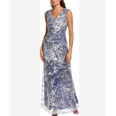 JS Collections French Blue Maddison Floral A-Line 