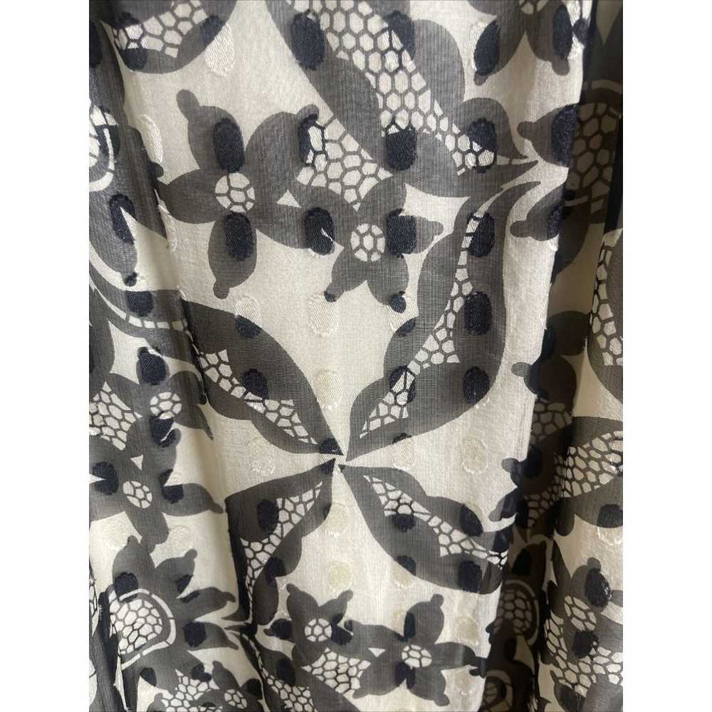 Anna Sui Cotton Silk Blend Babydoll Dress Sz 2 - image 2