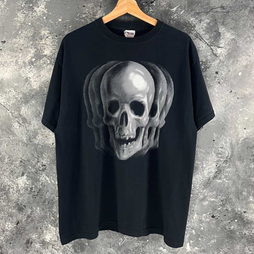 Vintage Vintage Y2K Skull psychedelic shirt - image 1