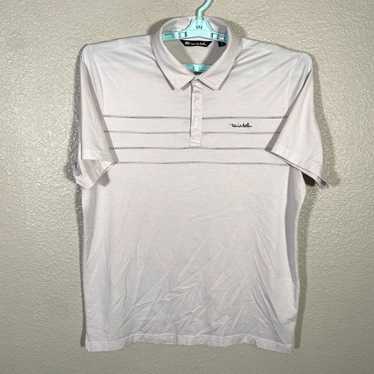 Vintage Travis Mathew Polo Shirt Mens XL White Go… - image 1