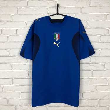 Puma × Soccer Jersey × Vintage Italy national tea… - image 1