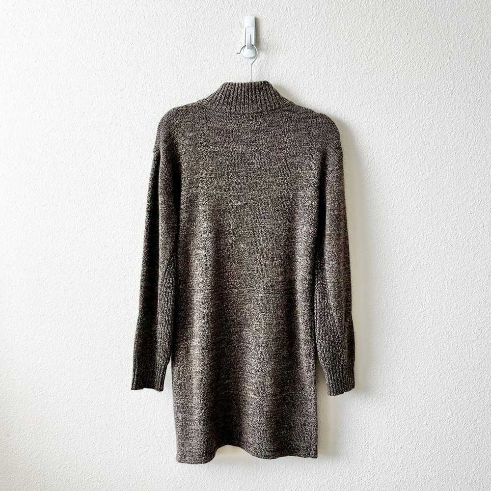 Monrow Wool Cashmere Half Zip Sweater Dress in Bl… - image 5