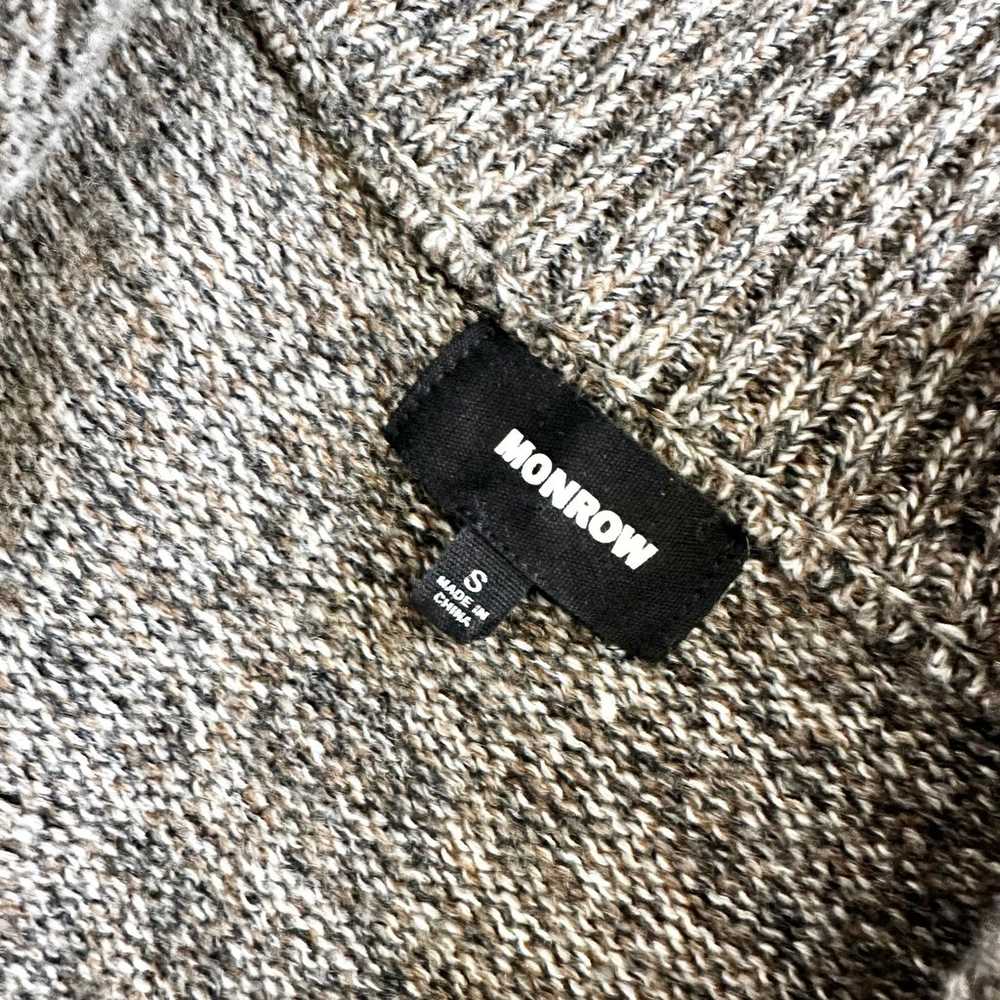 Monrow Wool Cashmere Half Zip Sweater Dress in Bl… - image 8