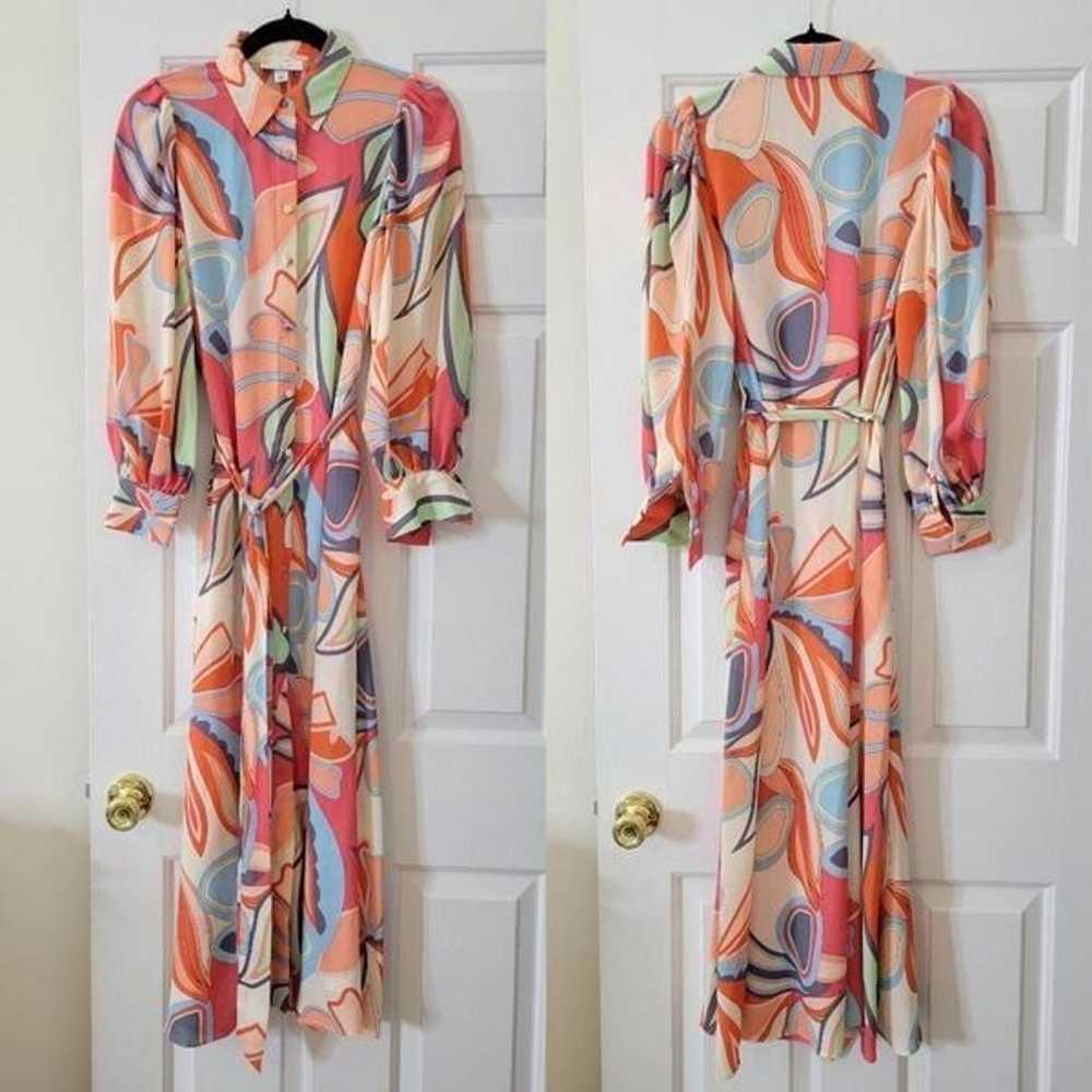 ALEXIS for Target Mixed Floral Long Sleeve Robe D… - image 3