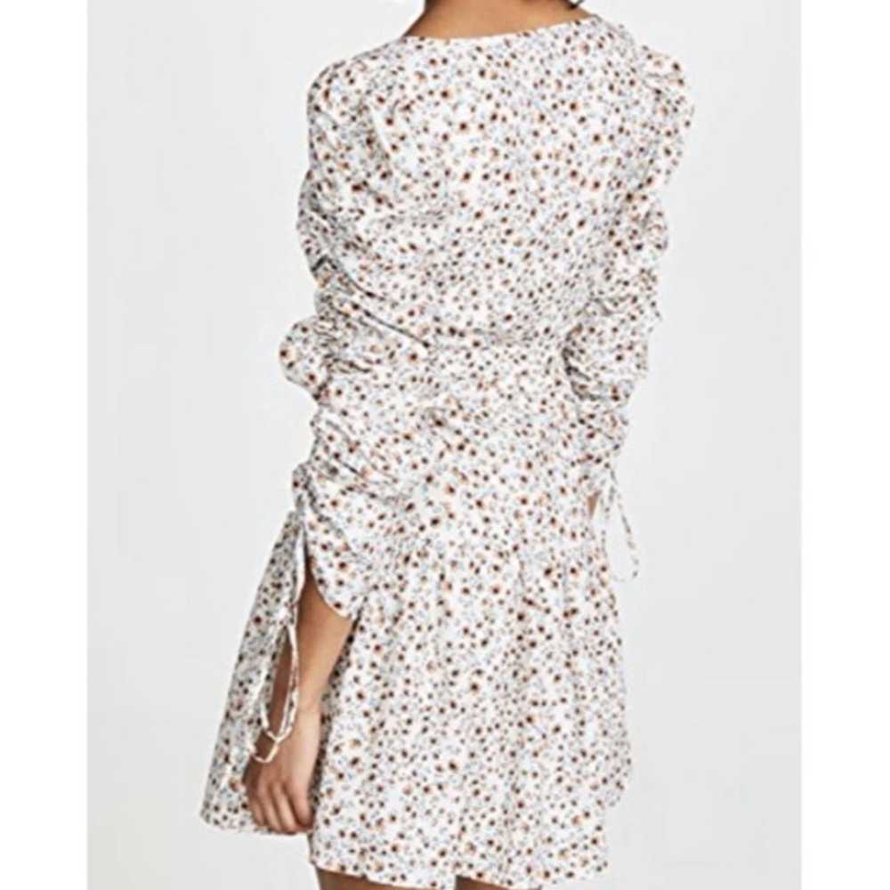 Nicholas Ruched Sleeve Button Front Mini Dress  S… - image 2