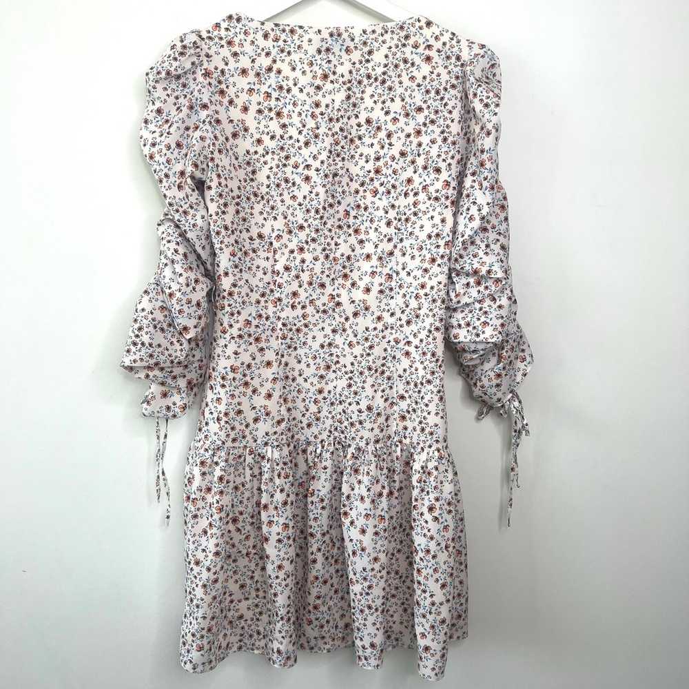 Nicholas Ruched Sleeve Button Front Mini Dress  S… - image 4