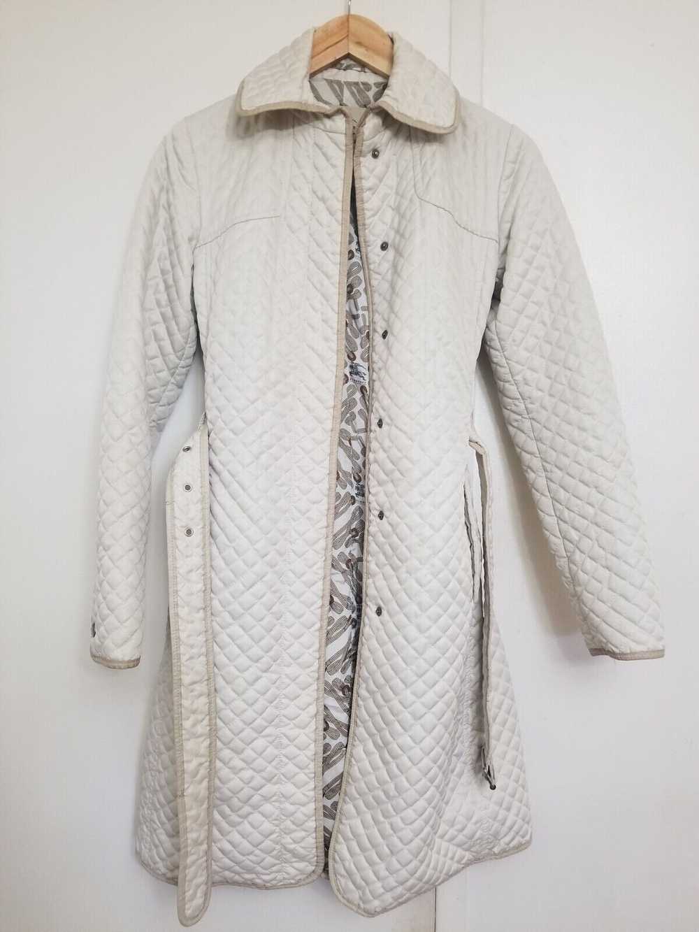 Burberry BURBERRY LONDON QUILTED IVORY JACKET - image 4