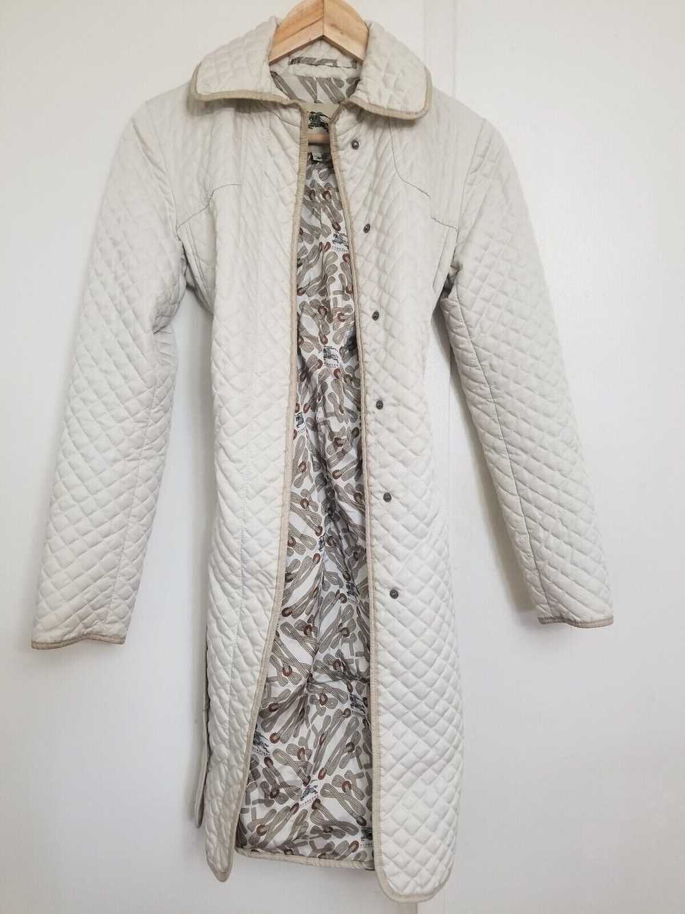 Burberry BURBERRY LONDON QUILTED IVORY JACKET - image 5