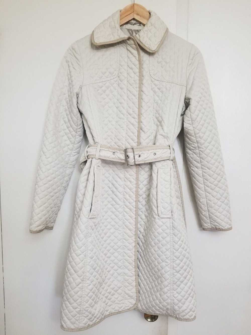 Burberry BURBERRY LONDON QUILTED IVORY JACKET - image 6