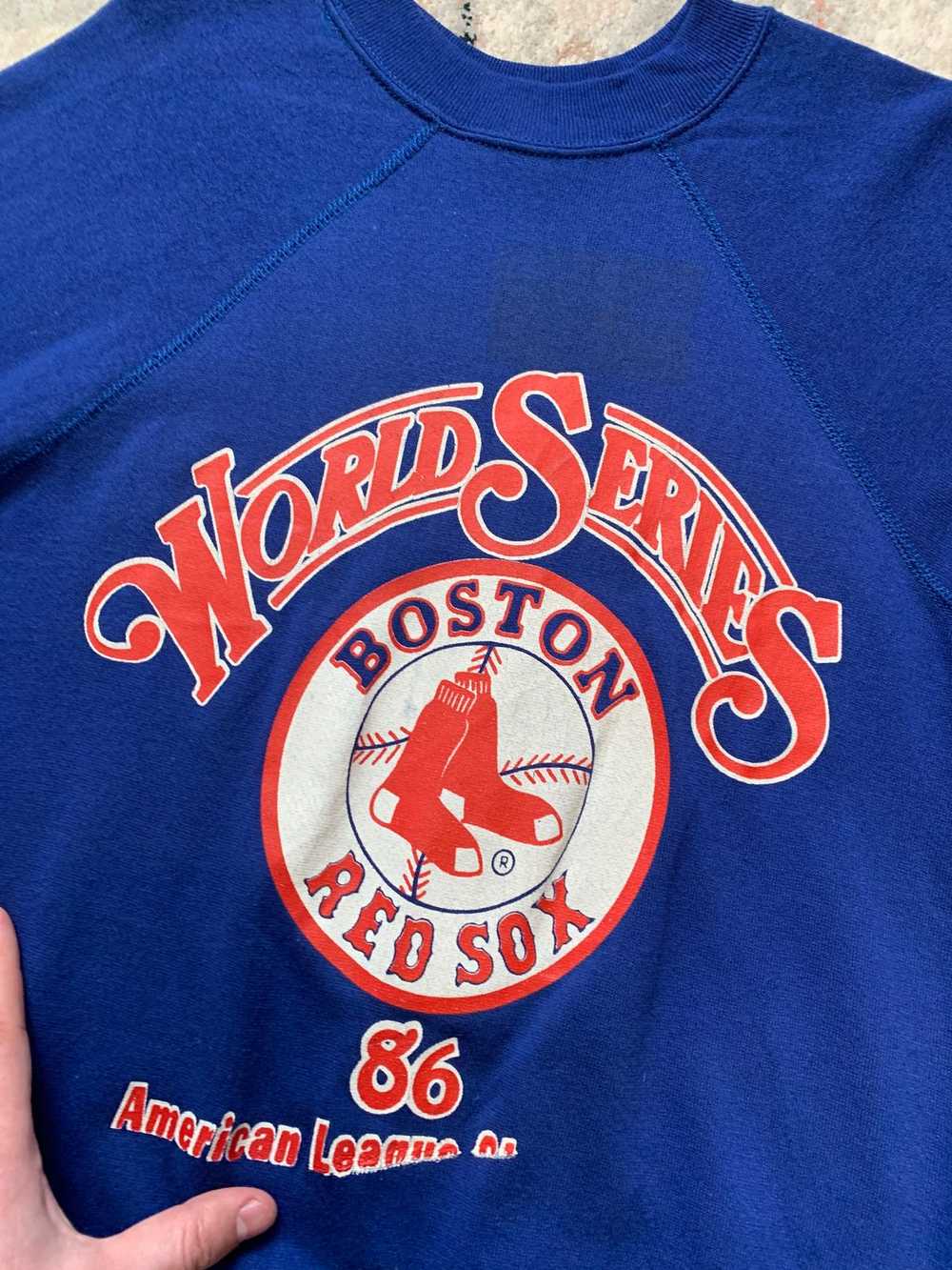 MLB × Vintage Vintage Boston Red Sox MLB 1986 Swe… - image 6