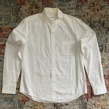 Sulvam asymmetry detachable collar buttonup shirt… - image 1