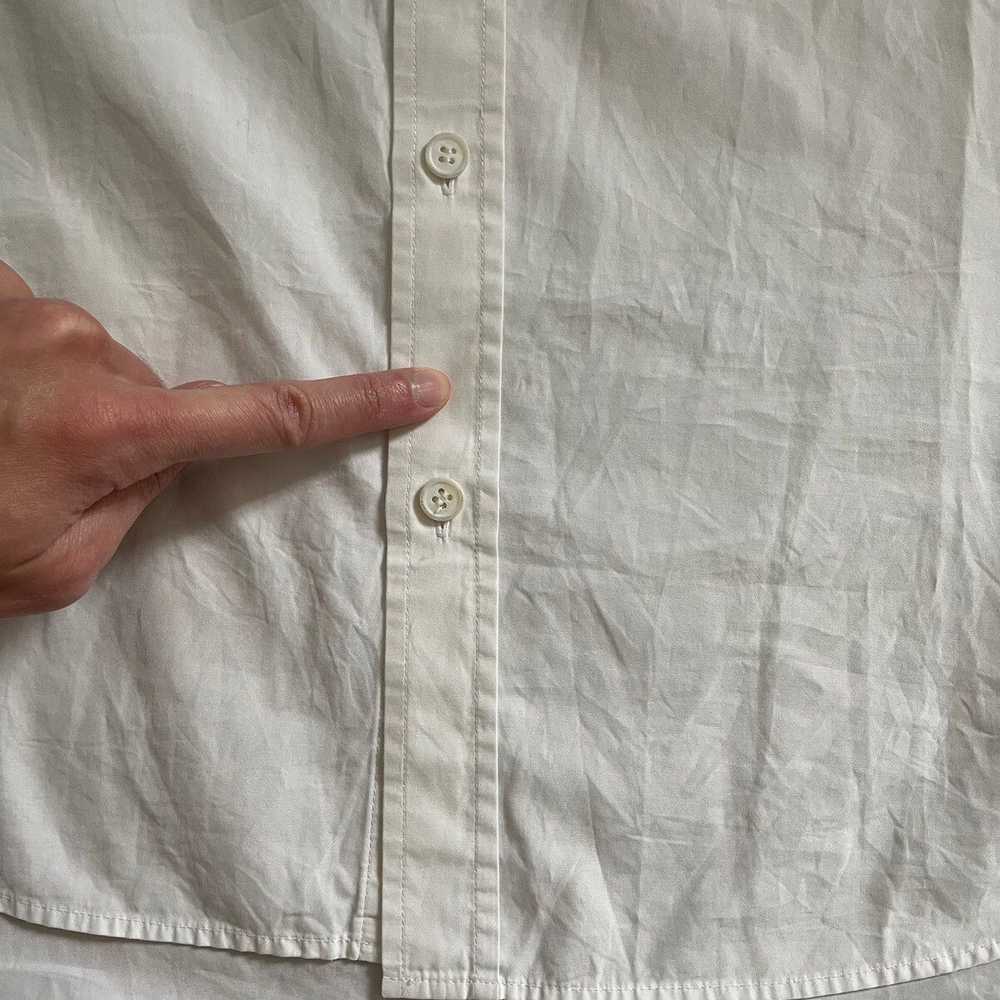 Sulvam asymmetry detachable collar buttonup shirt… - image 6