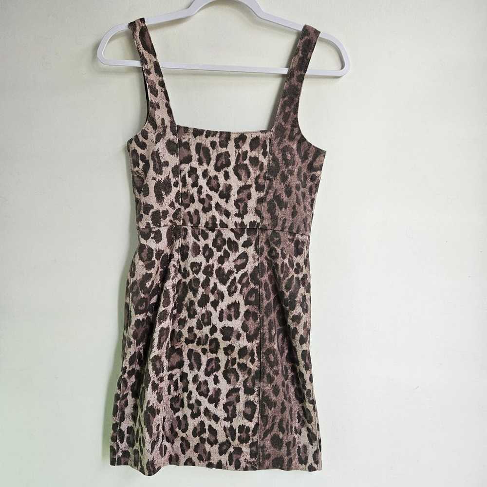 Nicholas Leopard Print Mini Dress Size US 4 Bodyc… - image 2