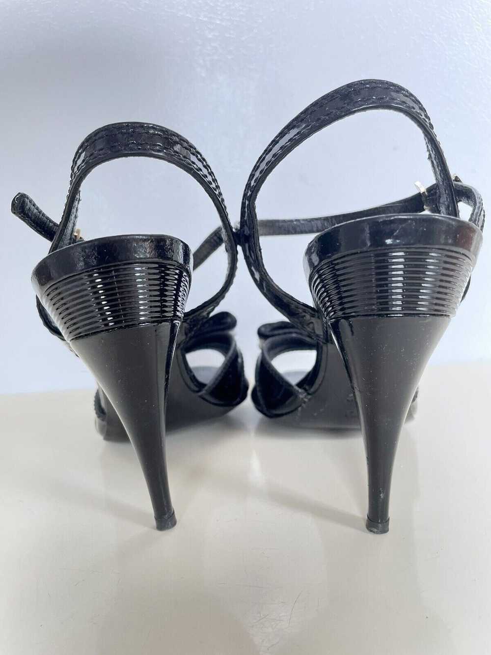 Fendi × Vintage Fendi Patent Leather Bow Peep Toe… - image 5