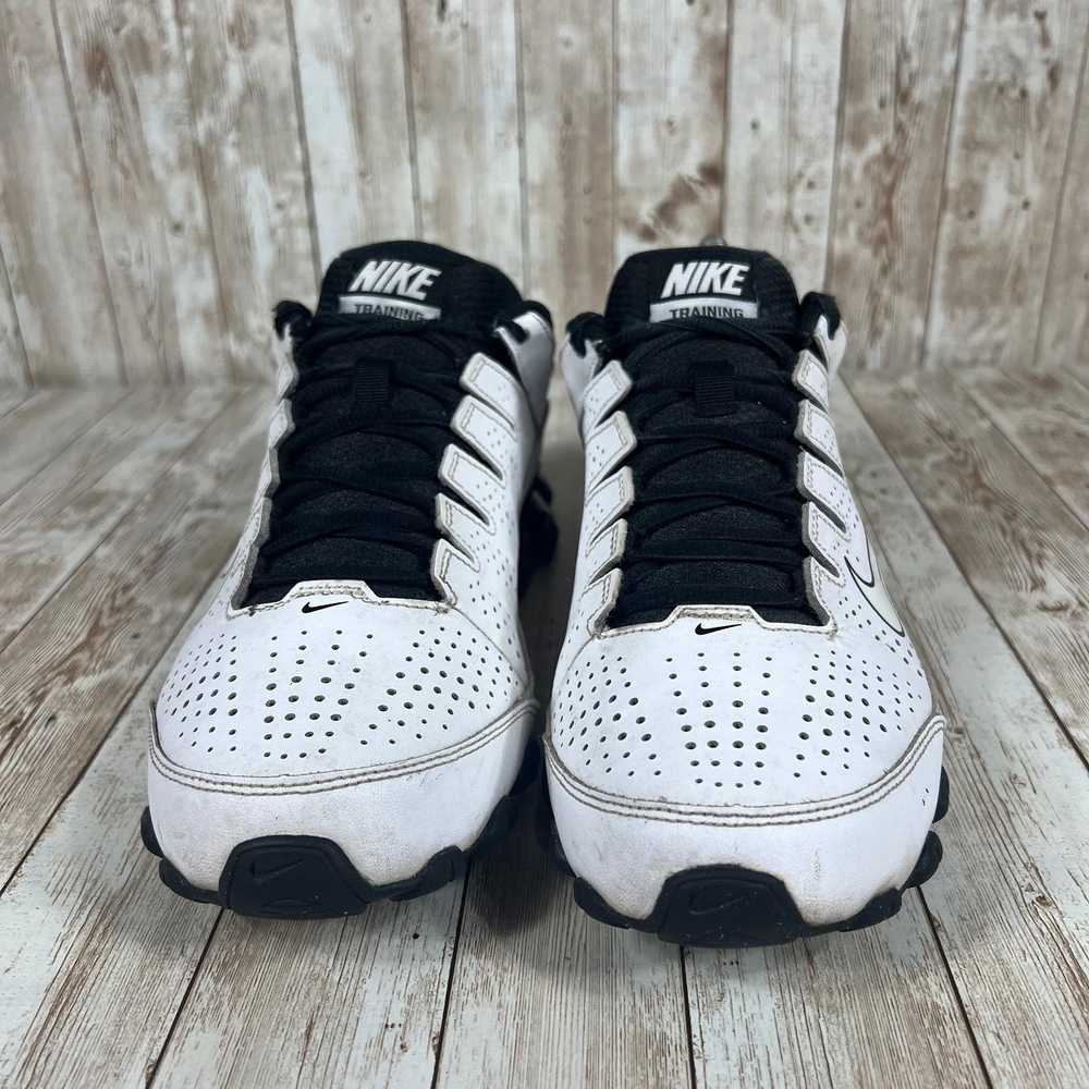 Nike Nike shox reax trainers mens 8.5 white black - image 3