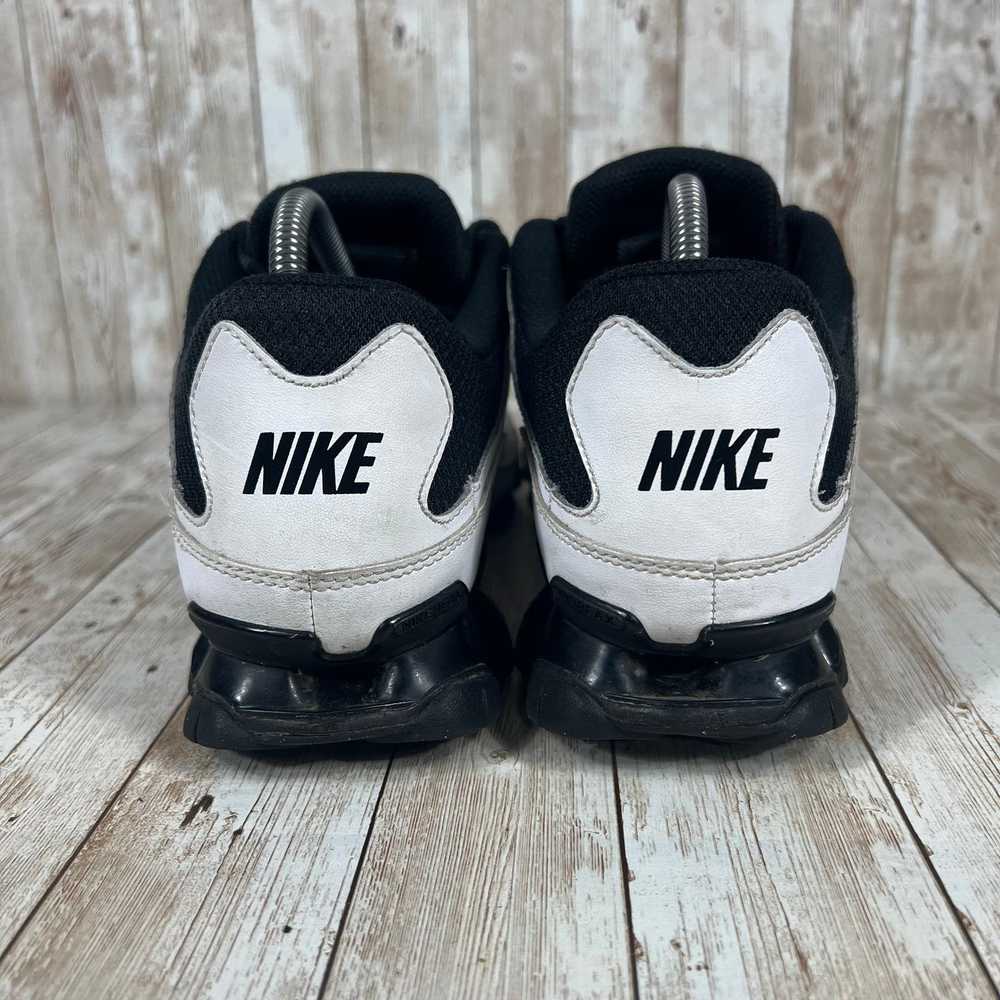 Nike Nike shox reax trainers mens 8.5 white black - image 4