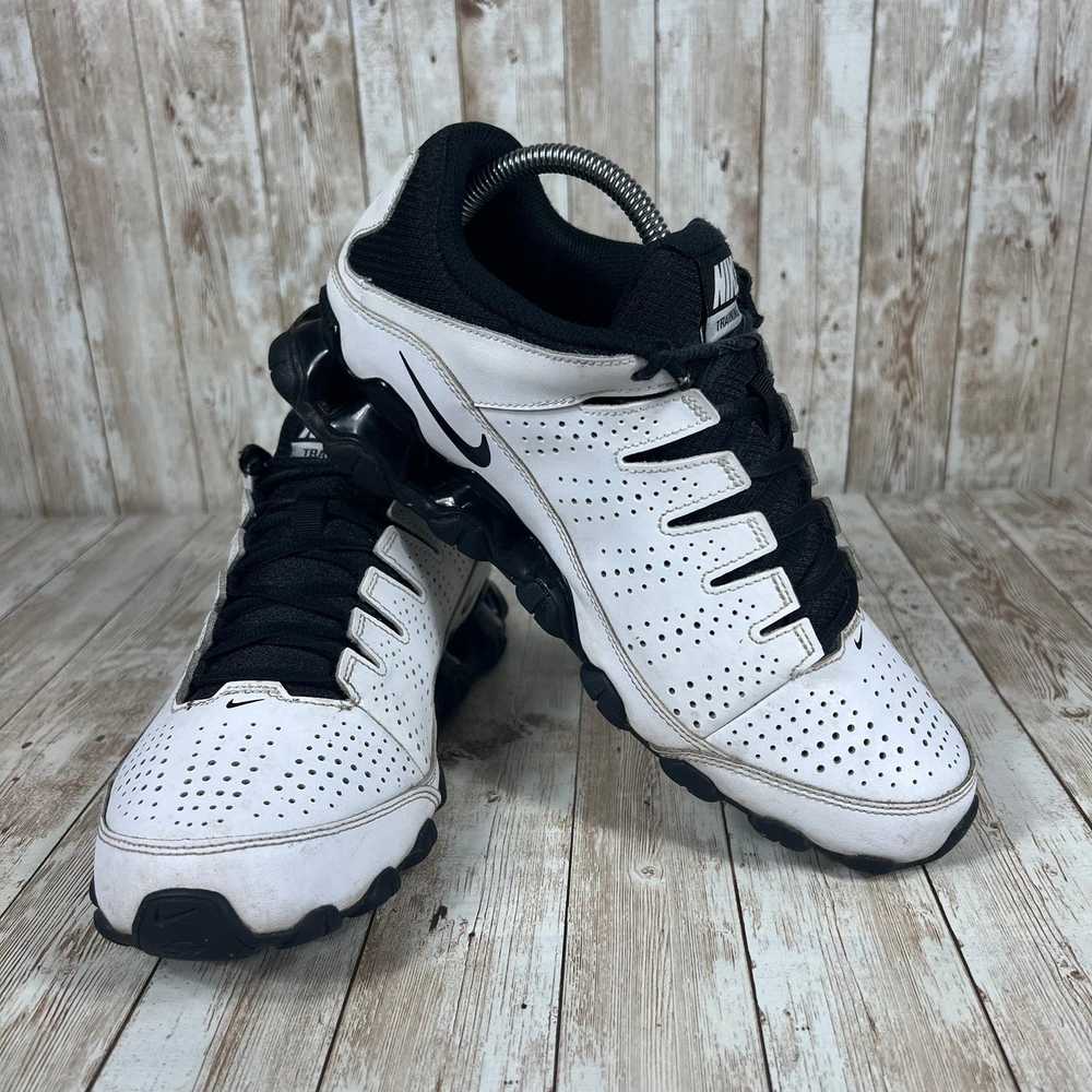 Nike Nike shox reax trainers mens 8.5 white black - image 6