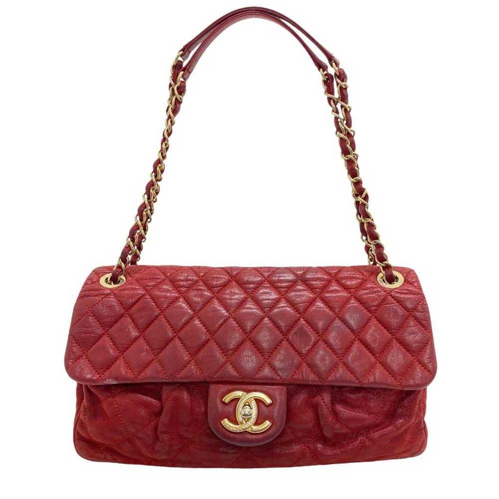 Chanel CHANEL Single Flap Double Chain Bag Matela… - image 1