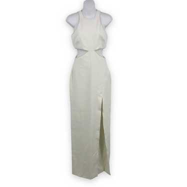 LIKELY Decker Cutout Column Gown XS Pearl Trim Hig