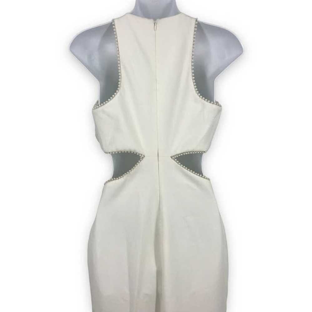 LIKELY Decker Cutout Column Gown XS Pearl Trim Hi… - image 4