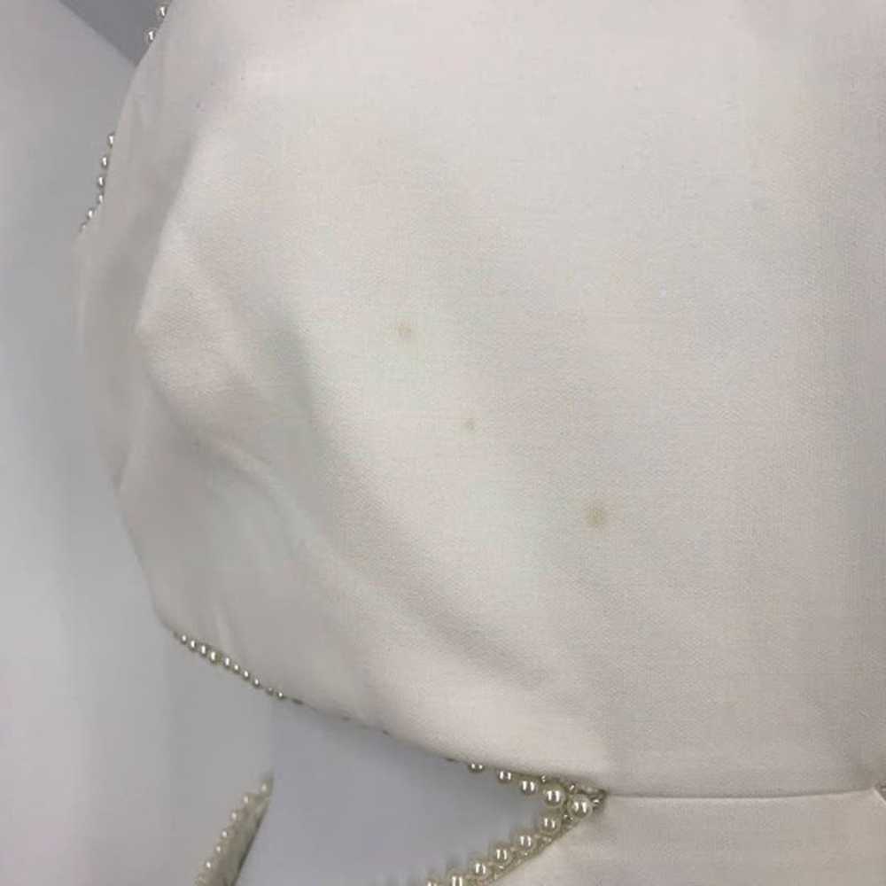 LIKELY Decker Cutout Column Gown XS Pearl Trim Hi… - image 8