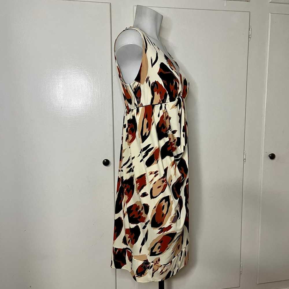 Eva Varro Abstract Brown Animal Print Sleeveless … - image 4