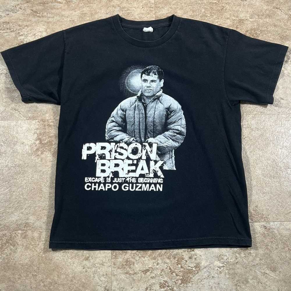 Vintage Y2K Chapo Guzman Prison Break Tshirt - image 1